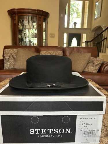 Stetson open road nero 7 - stetson, 6x