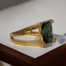 Anello uomo smeraldo taglio