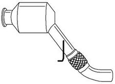 122 cv Catalizzatore per BMW 1