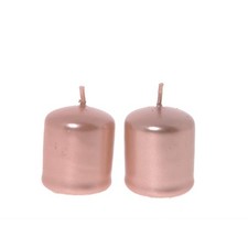 CANDELA PILLAR LUCIDA ROSA 2pz