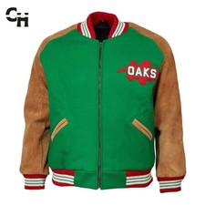 Giacca Letterman Oakland Oaks 1939 verde e marrone Varsity