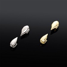 Zanne di vampiro placcate denti superiori/inferiori zanne singole denti grillz argento/oro