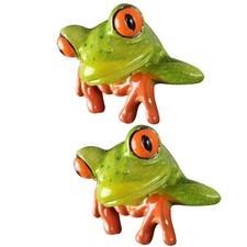  2 Pcs Statua Di Rana
