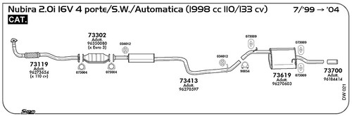 Tubo collettore marmitta - tubo,