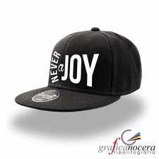 SNAPBACK "NEVER A JOY" CAPPELLO NERO TOP SWAG VISIERA CAPPELLI REGALO 