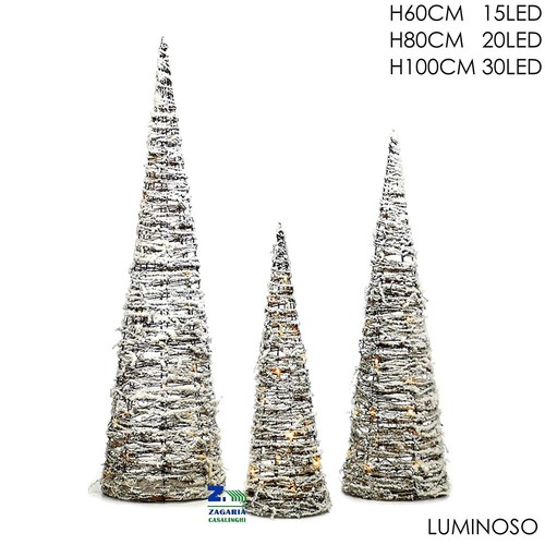 Set alberi cono innevati - set, 3