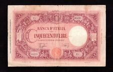 CINQUECENTO 500 LIRE BARBETTI GRANDE C REGNO D'ITALIA