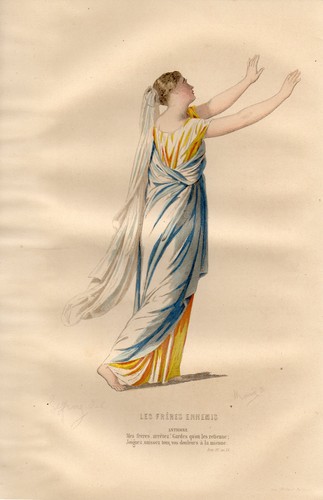 Incisione costume teatro - incisione,