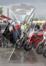 PARASERBATOIO TRASPARENTE IN RESINA 3D GEL COMPATIBILE per MOTO F3 MV AGUSTA