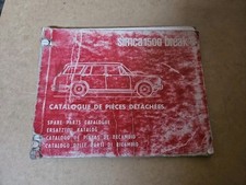 Simca 1500 Break Del 1969 Catalogo Antico Parti Di Ricambio 