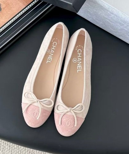 Ballerine chanel scamosciate - chanel,