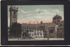 TRENTO (TN) PIAZZA DEL DUOMO VIAGGIATA ANNO 1914 B233