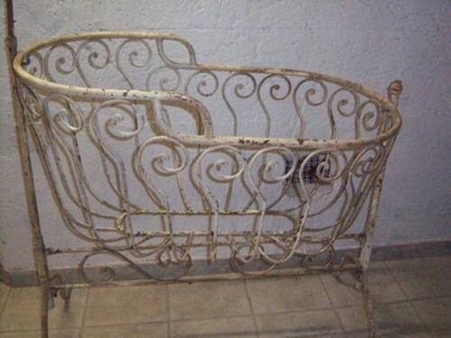 Culla vintage 1880 ferro - vintage,