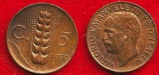 ITALIE . 5 CENTESIMI 1930 