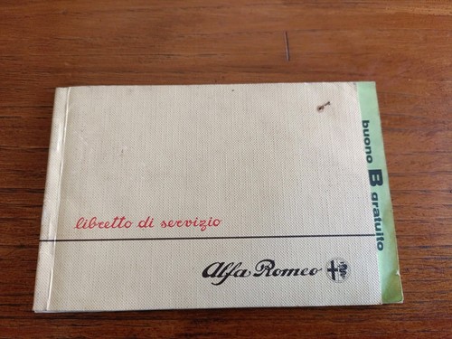 Libretto servizio alfa - di,