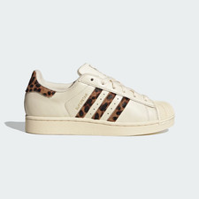 Adidas Originals Superstar II In Crema Bianco E Stampa Leopardo Marrone