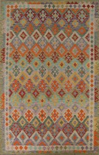 Wool Reversible Kelim Kilim