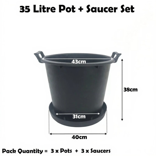 Vaso per piante - 35, litri