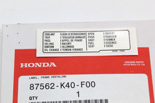 HONDA ADESIVO TRADUZIONE SH125-150-SH300-FORZA 125-VISION 110      87562-K40-F00