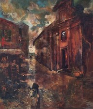 Alleys and waiting oil on