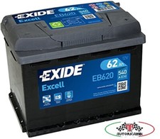 BATTERIA PER AUTO 12V 62 AH