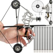 Arco Mini Compound 8.8 Pollici Freccia 12lbs Pocket Arco Giochi Regalo Tiro