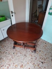 TAVOLO TONDO Pieghevole/Trasformabile in TAVOLO BUFFET - Anni '50 - OTTIMO STATO