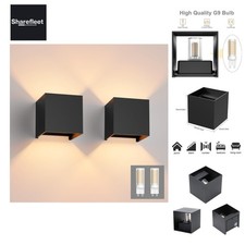 2 Pezzi Lampada da Parete LED