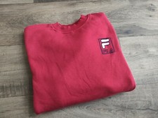 Fila felpa vintage 2000 con logo rossa taglia M