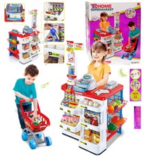Negozio giocattolo Bambini supermarket con Carrello Spesa e cibi Luci e Suoni
