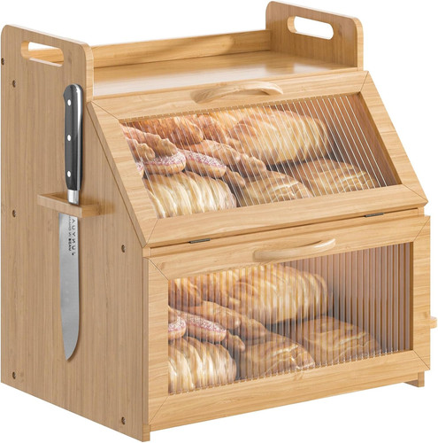 Portapane grande legno con - portapane, in