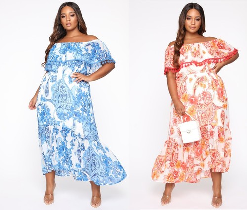 Maxi abito bardot estivo - maxi,