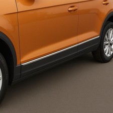 Barra laterale 4 pezzi modanature porta acciaio inox per VW T-Roc Facelift dal 2019