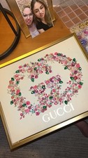 Gucci collage floreale tecnica