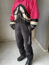 Tuta da neve sci donna western BOGNER vintage anni 80 snowboard ricamo calda taglia 8