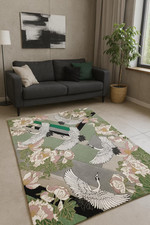 Tappeto di lana trapuntato a