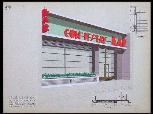 Art deco francese bar - francese,,