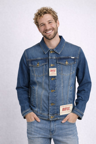 Giubbino jeans uomo rifle - uomo,