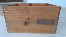 Cassetta Cofanetto Cassa In Legno Vino Gaja Da Collezione Idea Regalo - Vuota