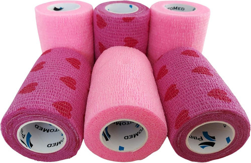 Bendaggio coesivo rosa 3 - bendaggio,