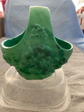 Cesto verde vetro malachite