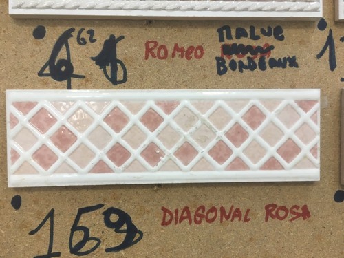 Decoro diagonal rosa in - decoro,