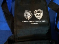 BORSELLO   ASI  ASS. AUTO MOTO D'EPOCA SARDEGNA  IN TESSUTO  NERO VINTAGE