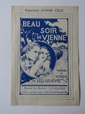 Partition Beau Soir de Vienne