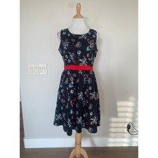 Abito smanicato grande Sourpuss Birds Of Paradise punk emo rockabilly