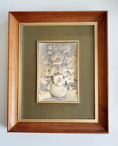 Painting 925 silver - on, plate