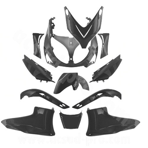 Kit carene nero lucido - kit,