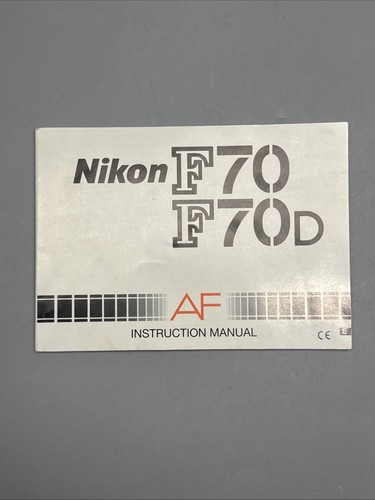 Nikon f70 f70d manuale - f70d,