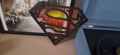 Superman logo string art - superman,