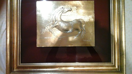 Bassorilievo argento cassinari - bassorilievo,